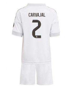 Billige Fotballdrakt Real Madrid Daniel Carvajal #2 Replika Hjemmedraktsett Barn 2025-26 Kortermet (med bukser)